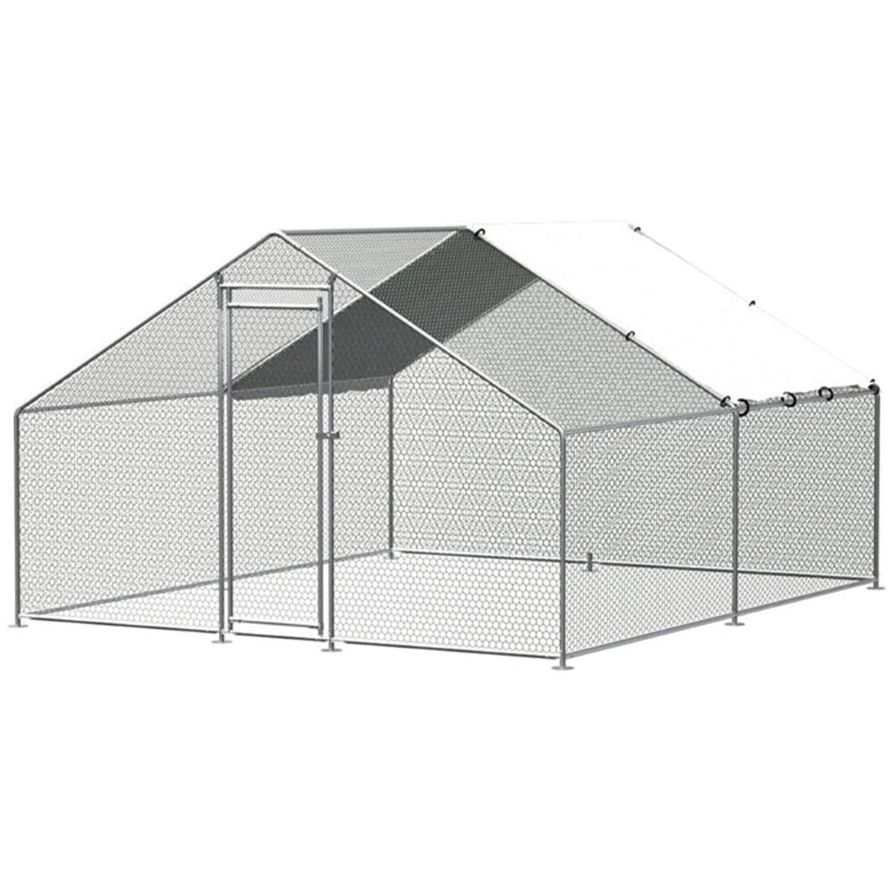 Chicken coop with secure enclosure and gate