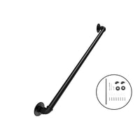 Thumbnail for Industrial Pipe Stair Handrail 120CM full length black matte