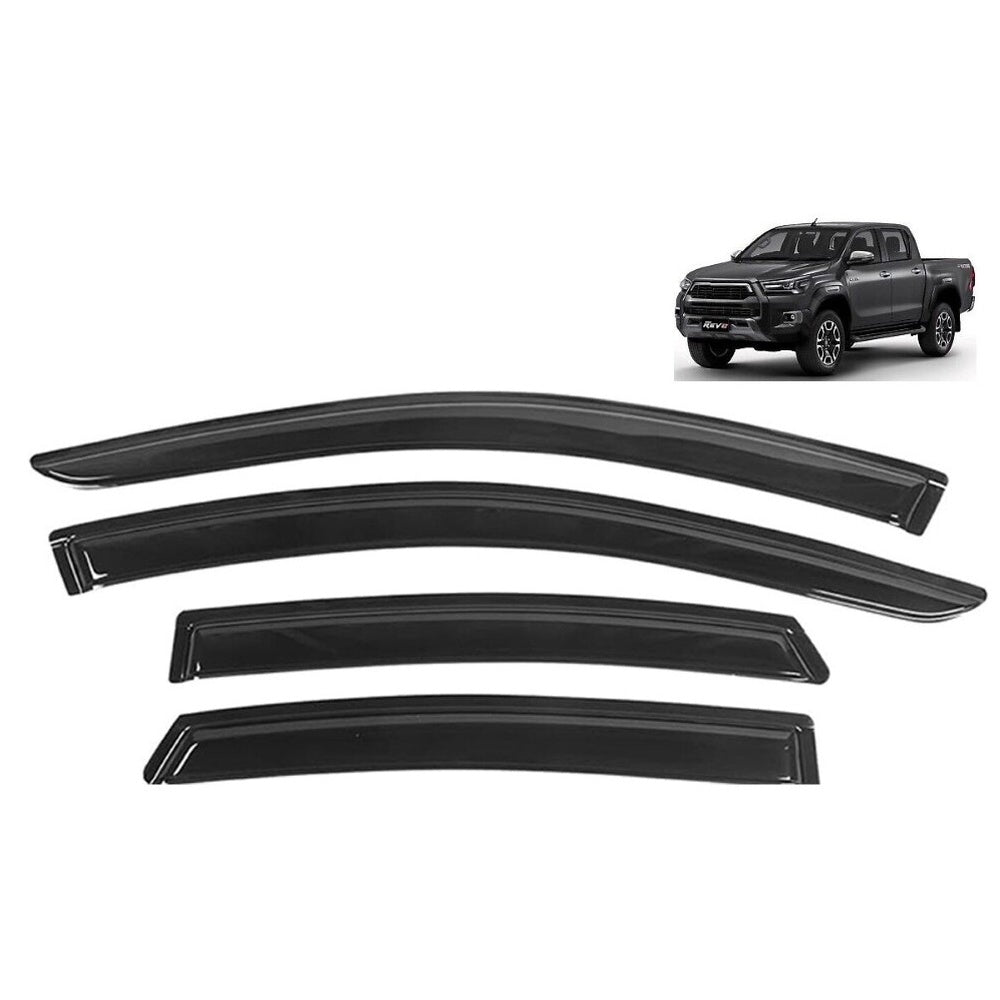 Door visor set ready for DIY installation