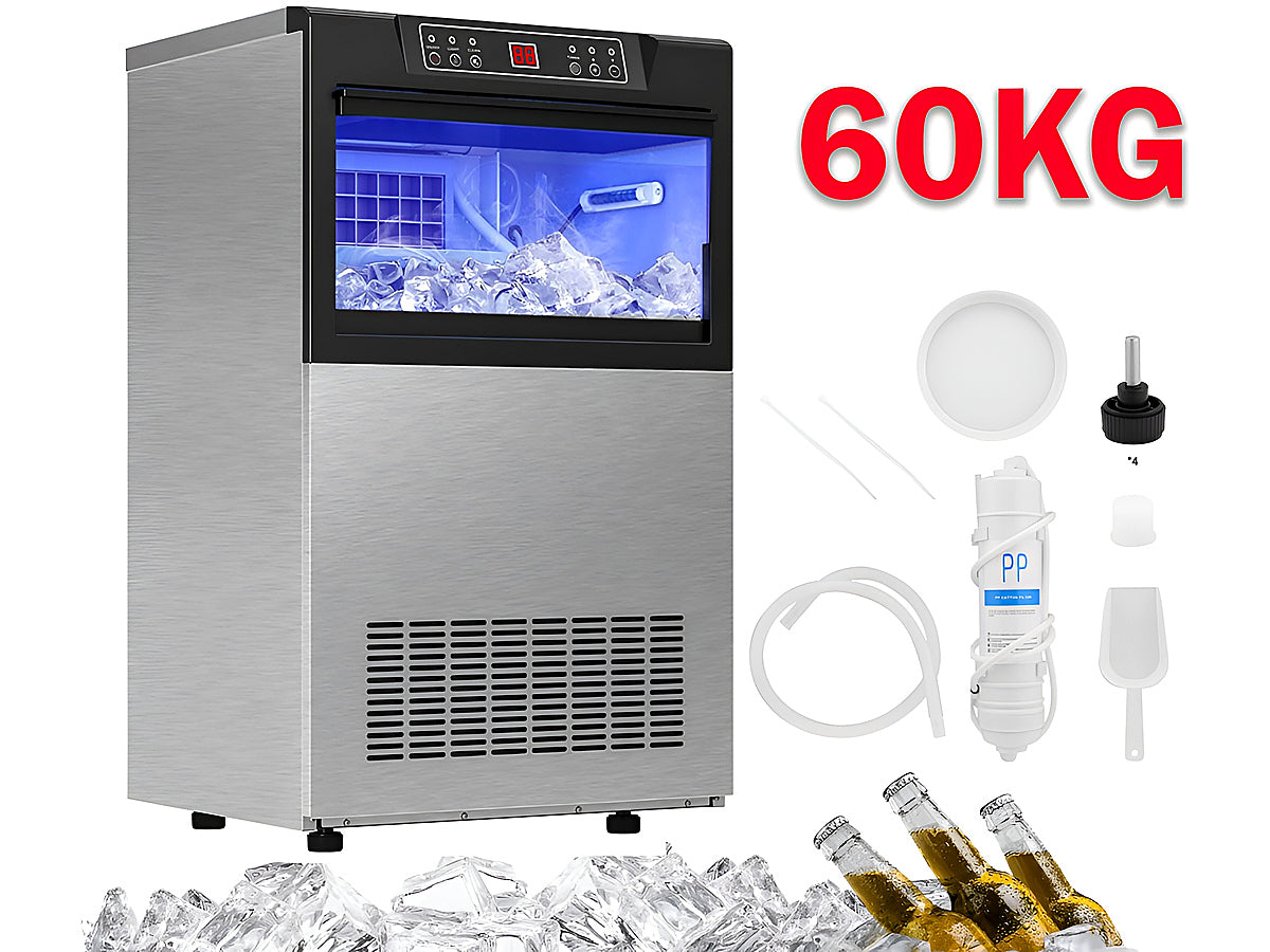 Ice cube storage bin with 15kg capacity