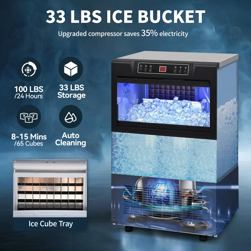 Home Commercial Bullet Ice Cube Maker