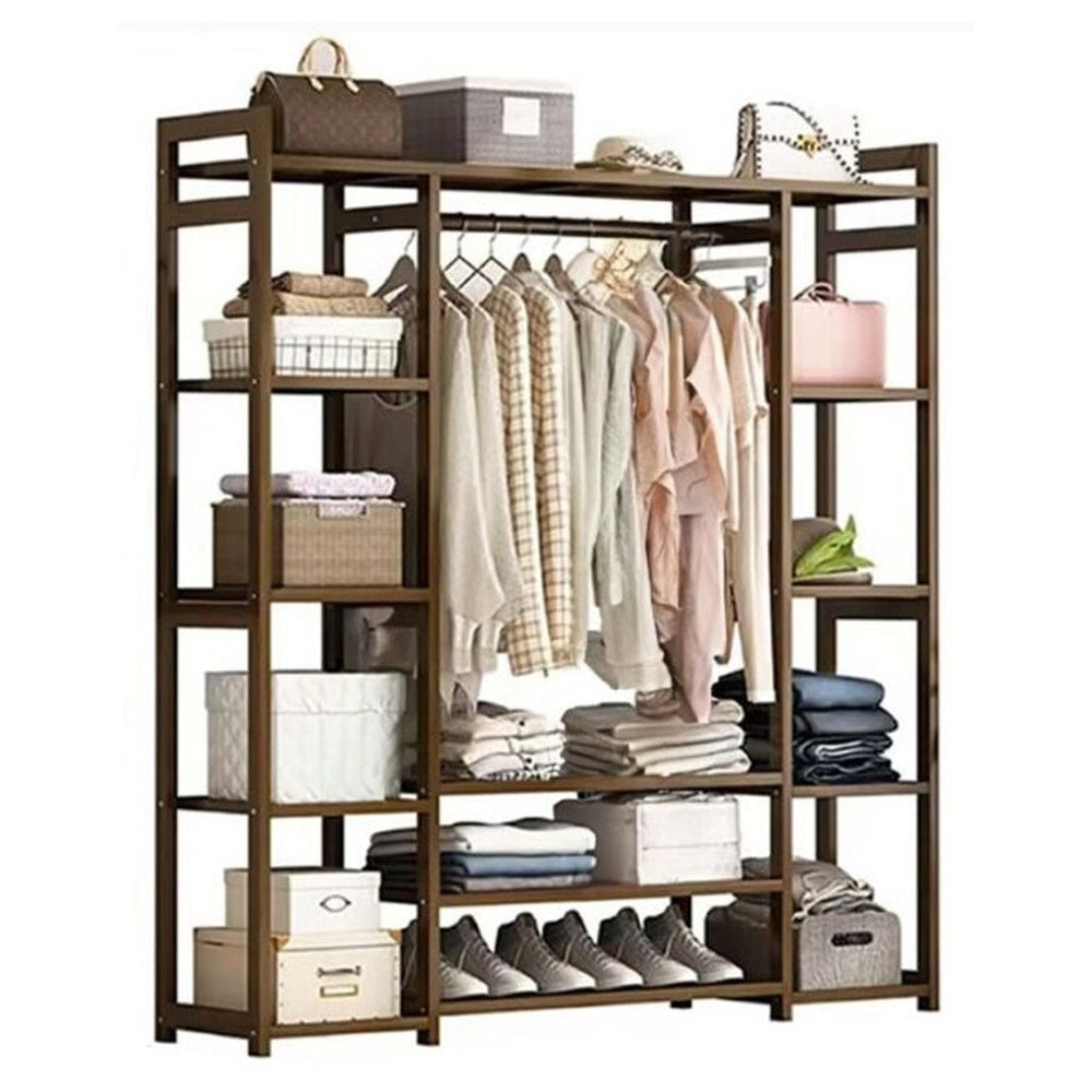 Wardrobe rack with open design for easy access