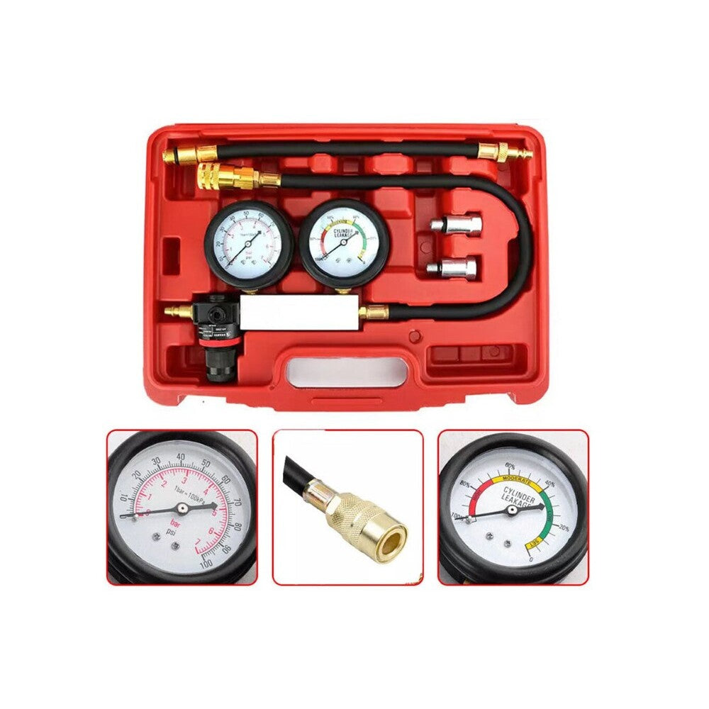 Leak tester kit with carrying case
