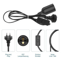 Thumbnail for Lamp holder with 18m cord for plant growth light