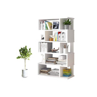 Thumbnail for Display bookshelf wooden 5-layer ladder shelf