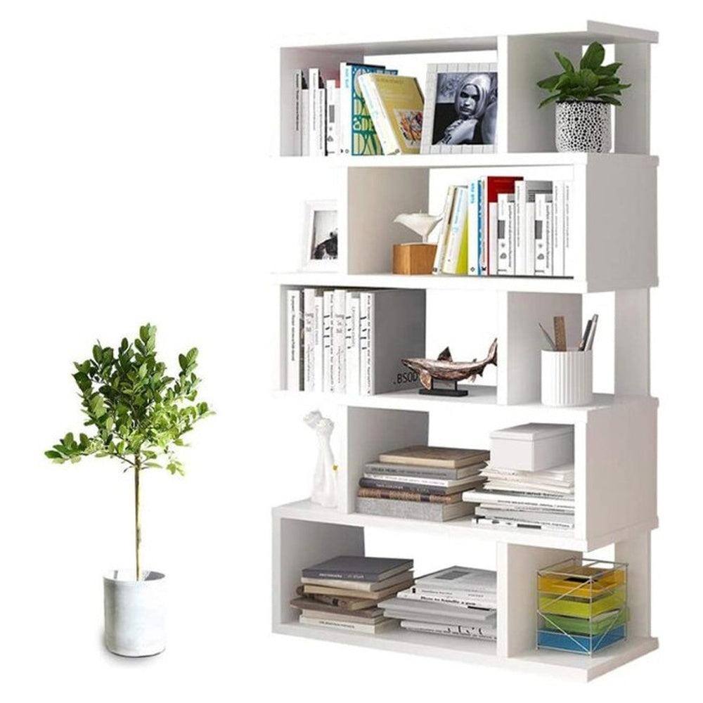 Bookshelf in living room setting