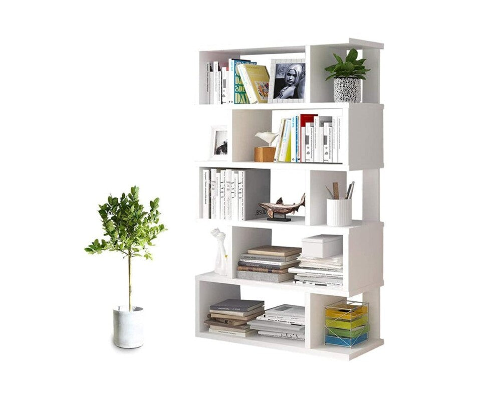 Bookshelf assembled with instructions