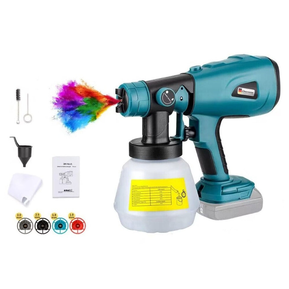 Electric paint gun for walls and fences