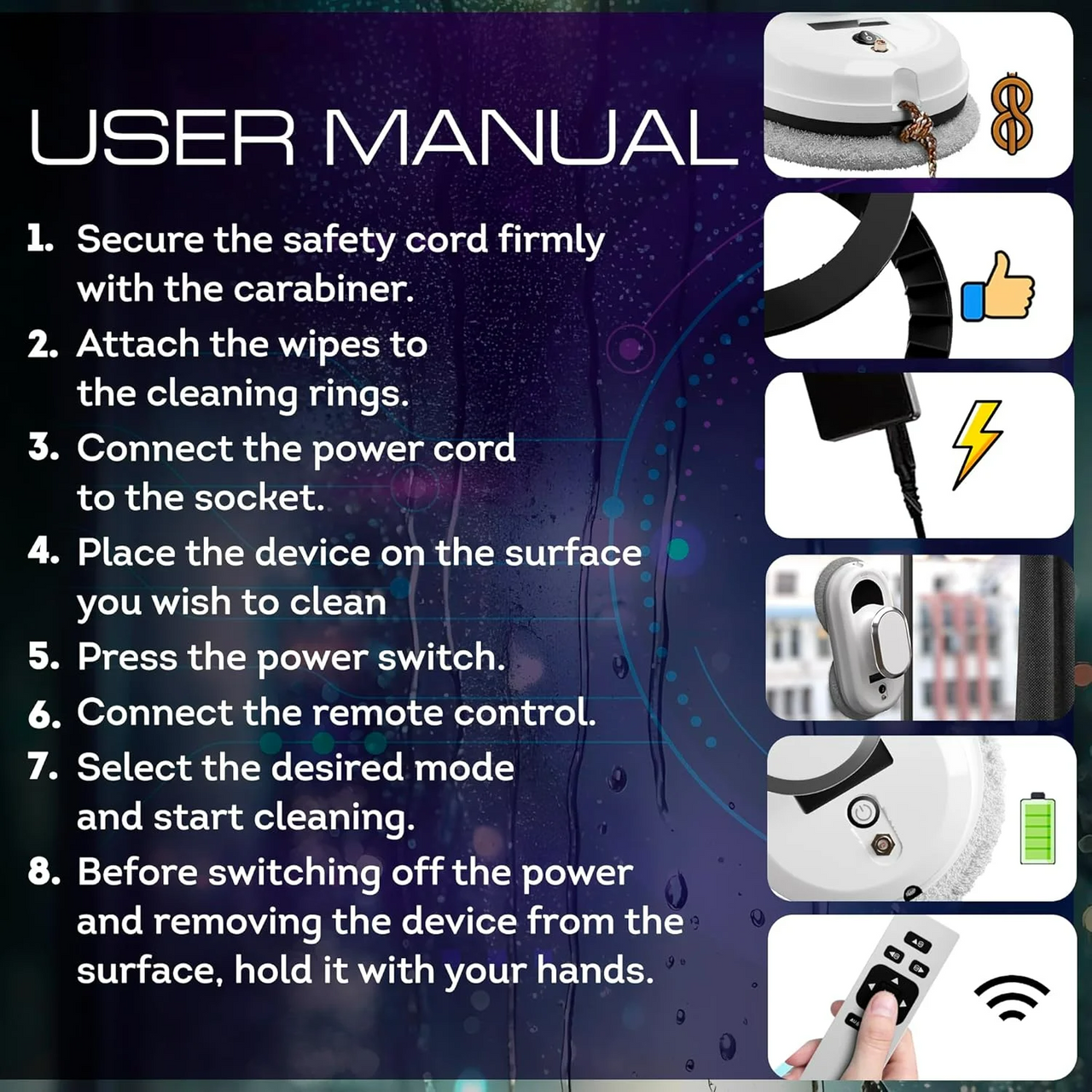 Smart Window Cleaning Robot Vacuum Cleaner