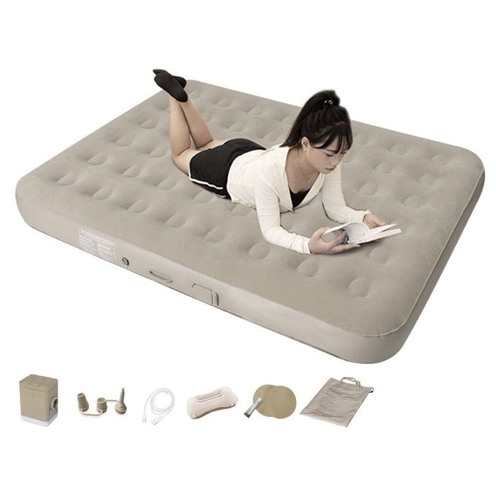 Inflatable mattress used outdoors camping