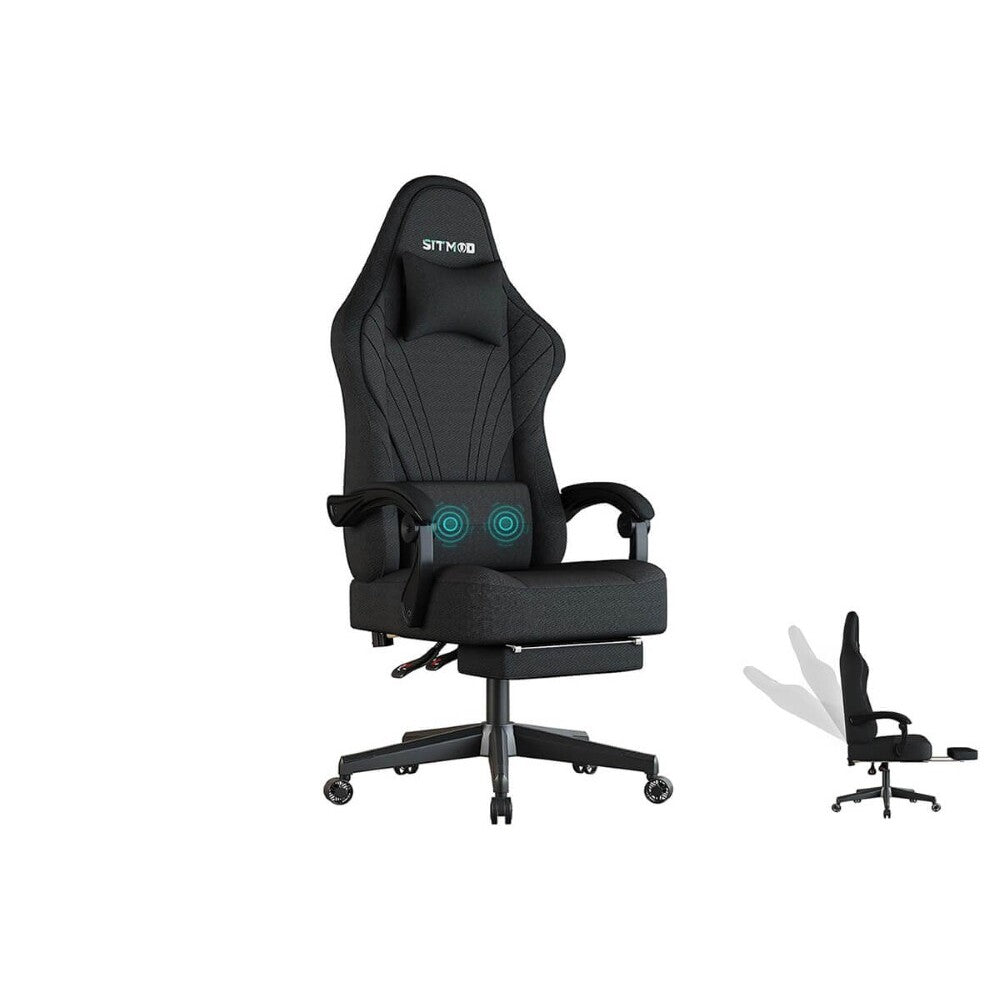 Gaming chair ergonomic video game chair black premium