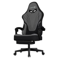 Thumbnail for Gaming chair ergonomic black fabric front view