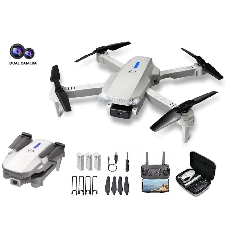 Drone with camera grey foldable front view