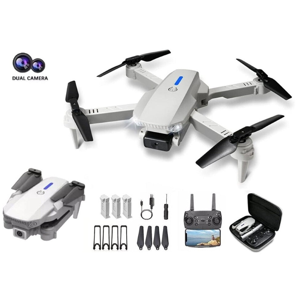 Drone with carry case and spare blades