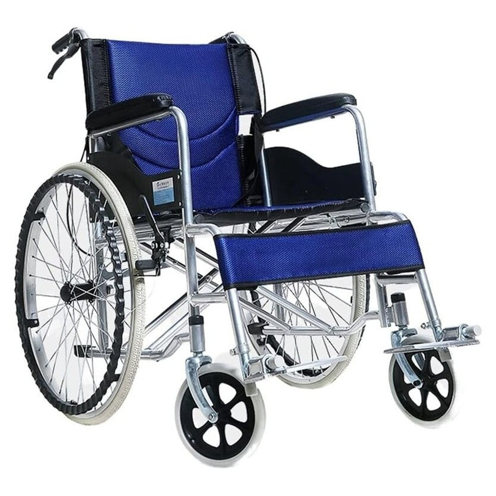 Self propelling folding wheelchair