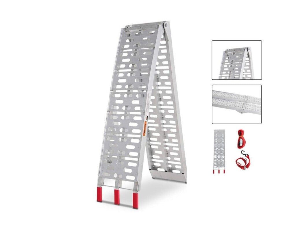 Aluminium ramp lightweight design shown