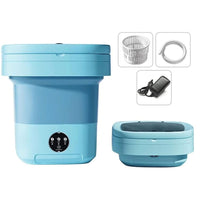 Thumbnail for Washing Machine 8L Portable Foldable Collapsible Laundry Bucket