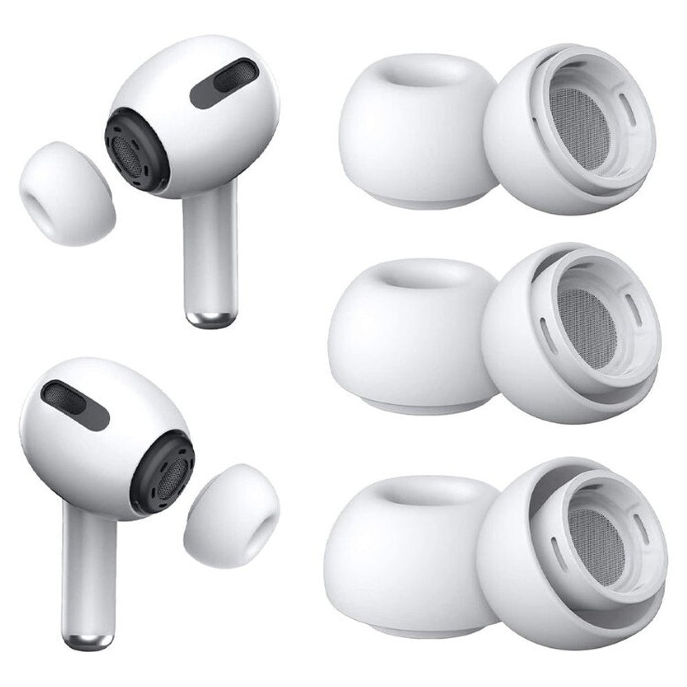 Ear tips compatible with AirPods Pro charging case