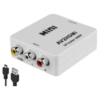 Thumbnail for RCA to HDMI converter showing yellow white red ports