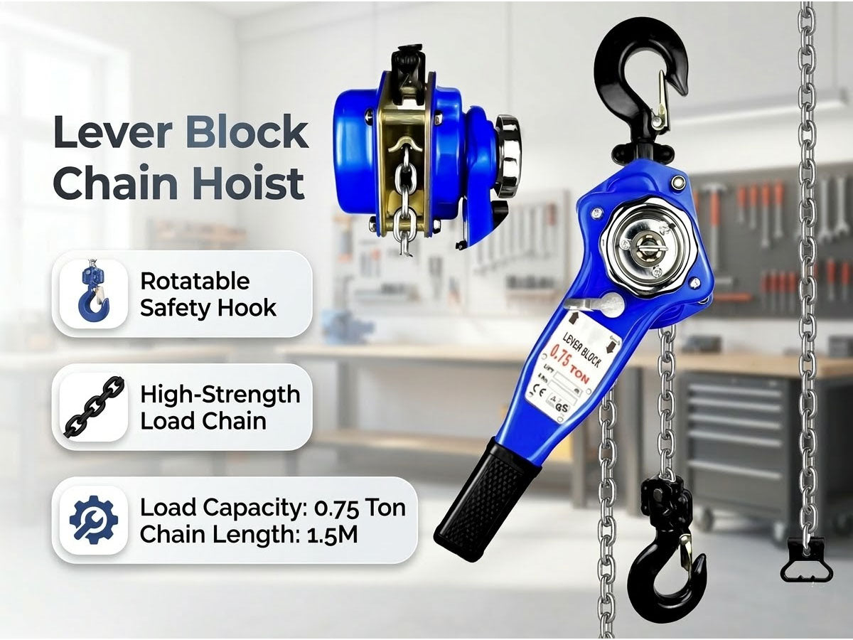 Chain Hoist Lever Block Chain Hoist 0.75 Ton 1.5m Lifter