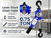 Thumbnail for Chain Hoist Lever Block Chain Hoist 0.75 Ton 1.5m Lifter