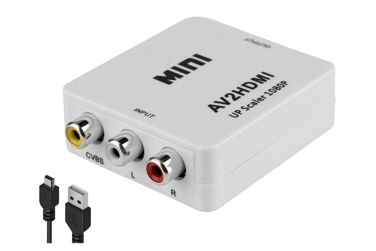 HDMI output port on AV to HDMI converter