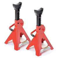 Thumbnail for Red axle stands with non-slip surface