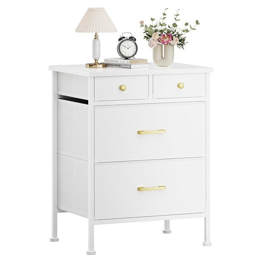 Storage Cabinet White  4 drawers