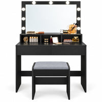 Thumbnail for Dressing table with LED Mirror and Stool