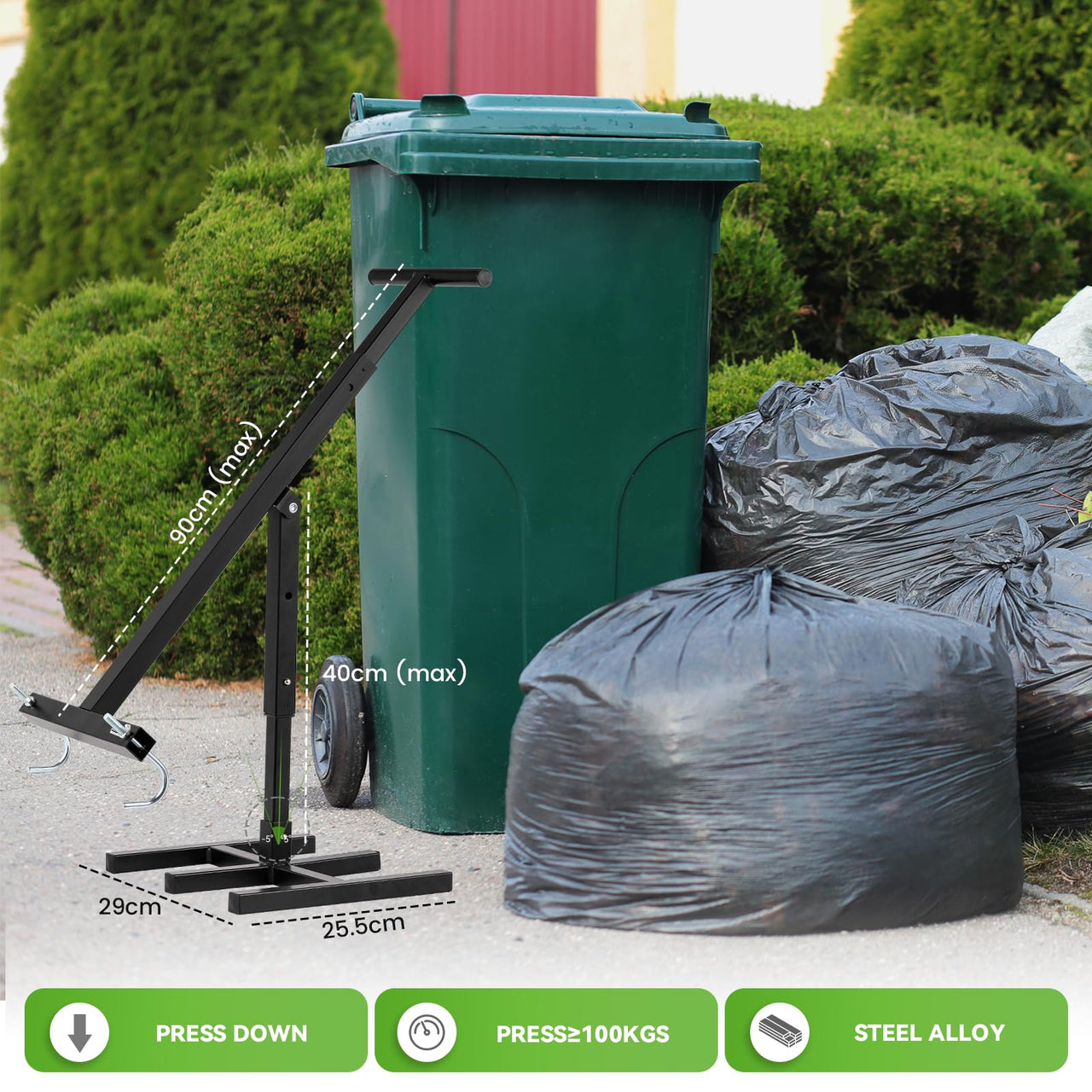 Touchless Manual Bin Compactor