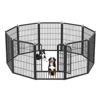 Thumbnail for Pet Play Pen Dog Playpen Dog Fence 10 Panels