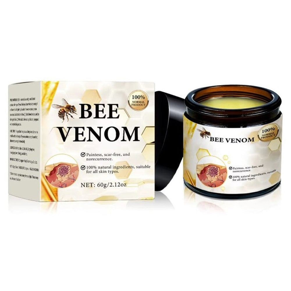 Bee venom cream tube with natural ingredients