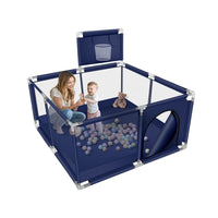 Thumbnail for Portable Baby Playpen Fence Gate Wall Fence Barrier Play Gym Mat 125cm