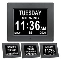 Thumbnail for Clock with large non-abbreviated text