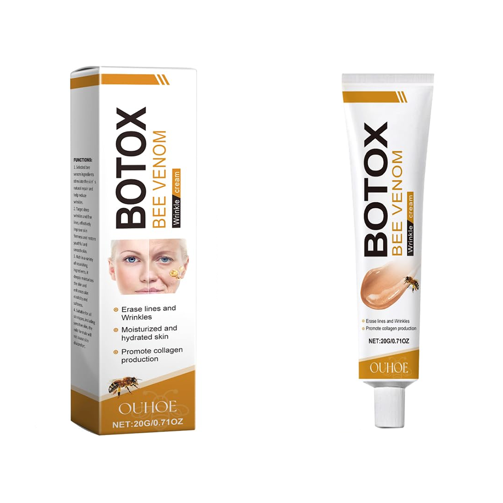 Jar of bee venom wrinkle removal cream