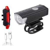 Thumbnail for Bicycle Headlight and Taillight Set USB Rechargeable Mini Bike Front and Rear Light
