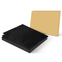 Thumbnail for Thicker black sound deadener mat sheet with foil layer