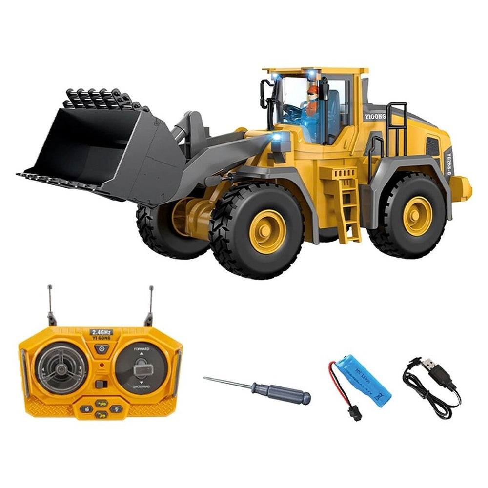 RC loader bulldozer remote control toy in action