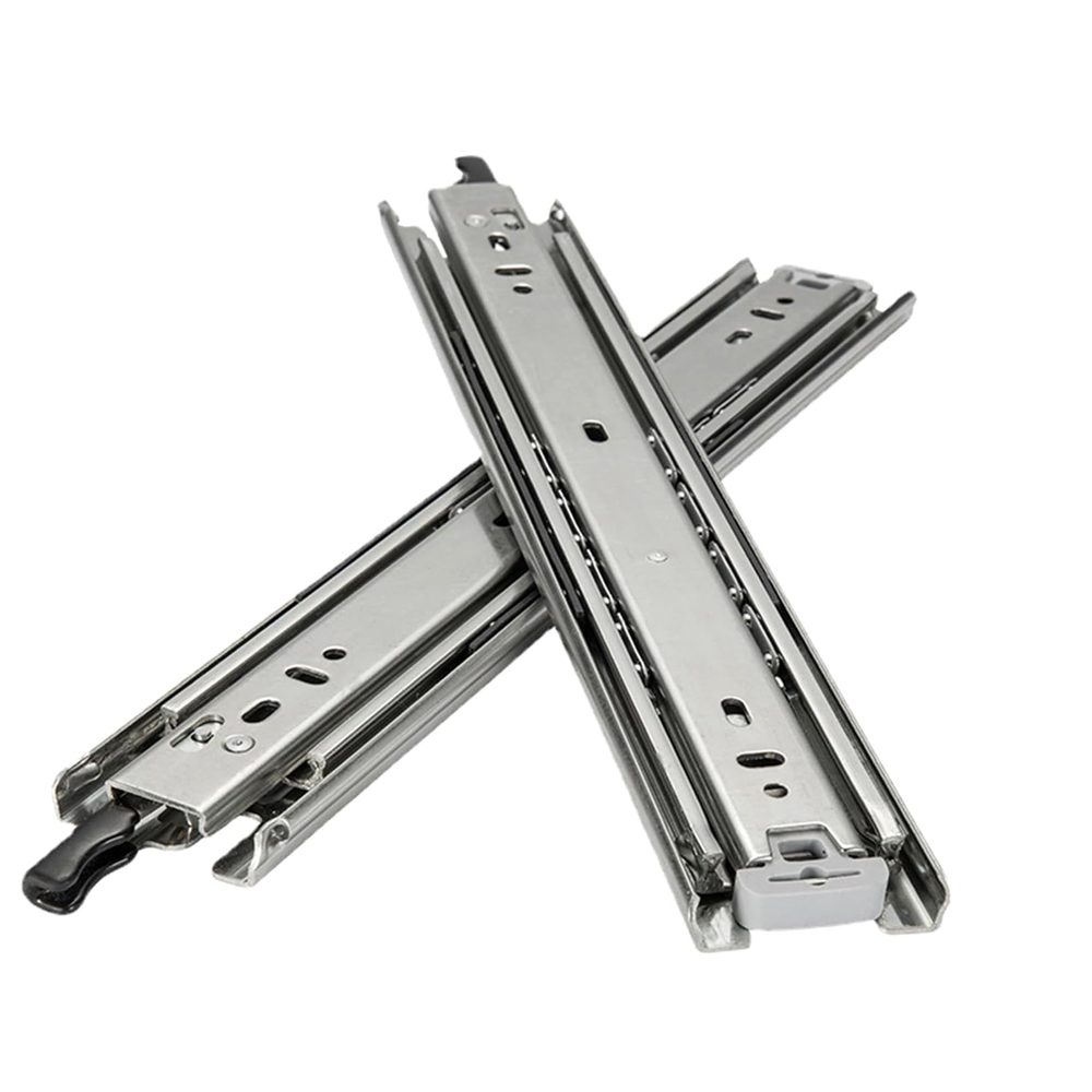Pair of 550mm drawer slides runner ready for installation