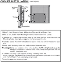 Thumbnail for Universal 4 Rows Oil Cooler Transmission Radiator
