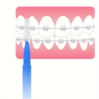 Thumbnail for 60Pcs X 1.2 mm Interdental Brushes Health Care Tooth