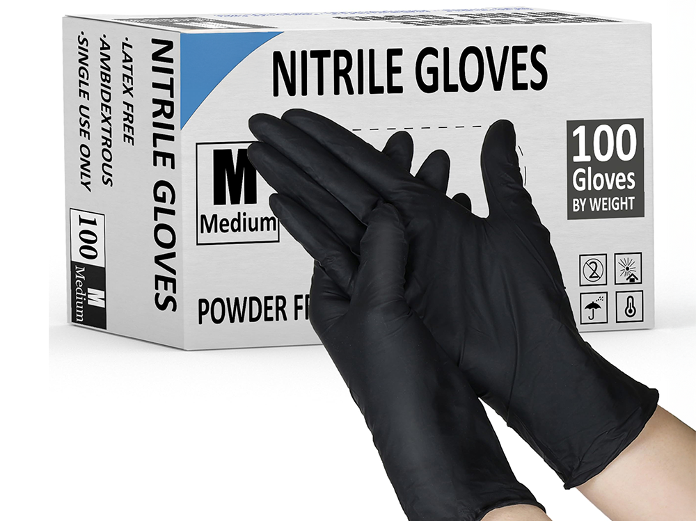 Disposable Nitrile Gloves Medium Size 100pcs