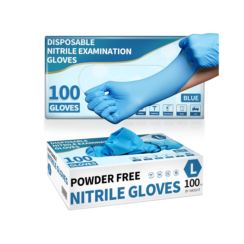 Disposable Nitrile Gloves Medium Size 100pcs