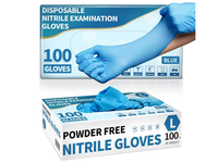 Thumbnail for Disposable Nitrile Gloves Medium Size 100pcs