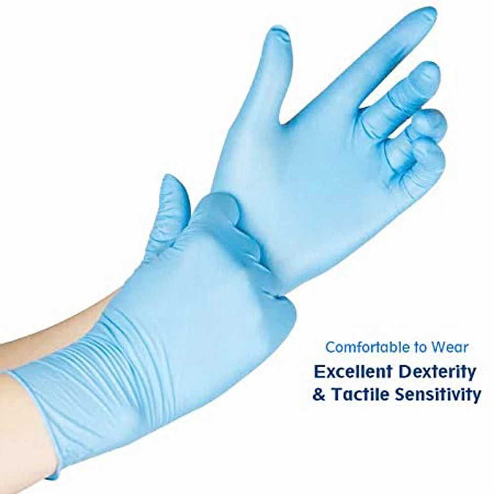 Disposable Nitrile Gloves Blue 100 pcs