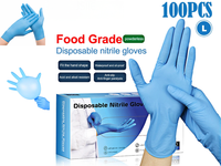 Thumbnail for Disposable Nitrile Gloves Medium Size 100pcs