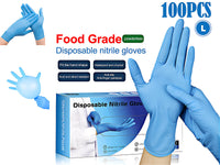 Thumbnail for Disposable Nitrile Gloves Blue 100 pcs