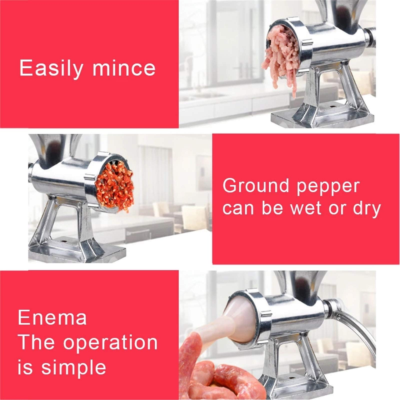 Manual Meat Grinder Spice Mincer