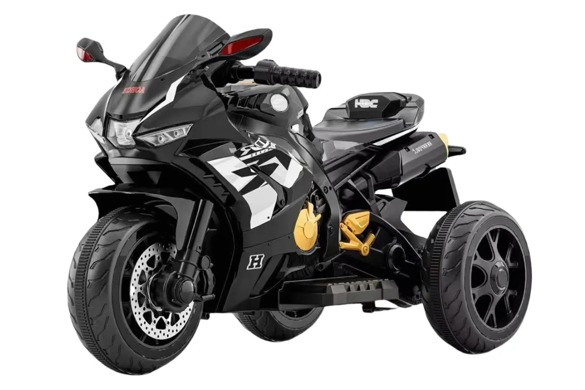 Electric kids motorbike with LED headlights