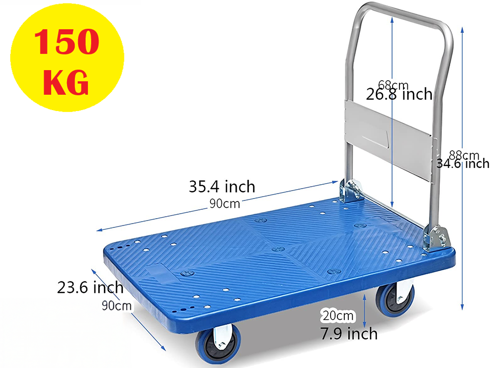 Platform Hand Trolley Cart 150KG